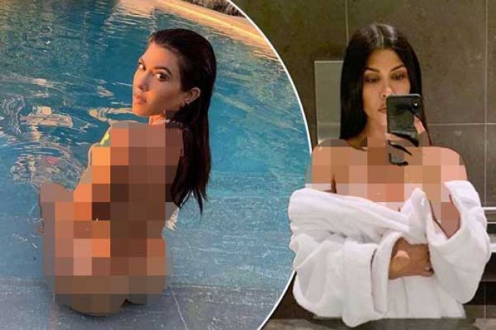 ​Kourtney Kardashian Pilih Berenang Telanjang di Kolam Hotel