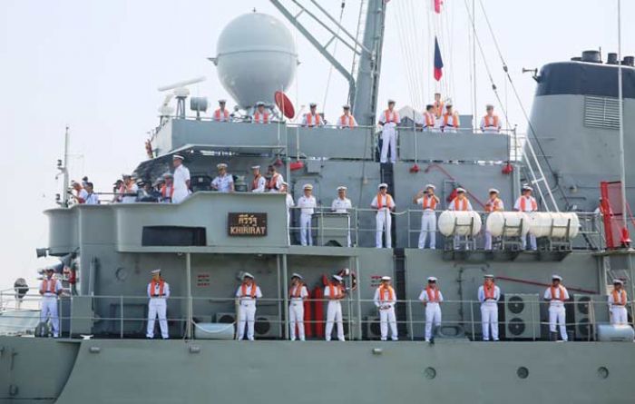 Dua Kapal Perang Thailand Tiba di Koarmatim Dua Kapal Perang Thailand Tiba di Koarmatim