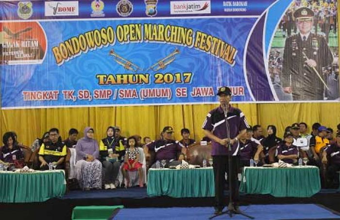 Bupati Berharap Festival Marching Band Kapolres Cup II Lahirkan Grup Drum Band Berprestasi