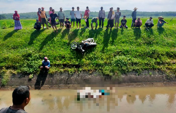 Hilang Keseimbangan Lalu Nyungsep, Seorang Petani Tewas Tenggelam di Sungai Lodagung Blitar