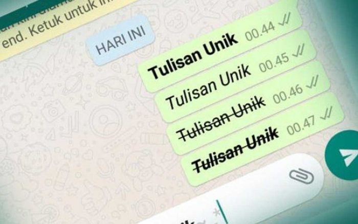Trik Rahasia WhatsApp: Mulai dari Coretan Hingga Tulisan Terbal