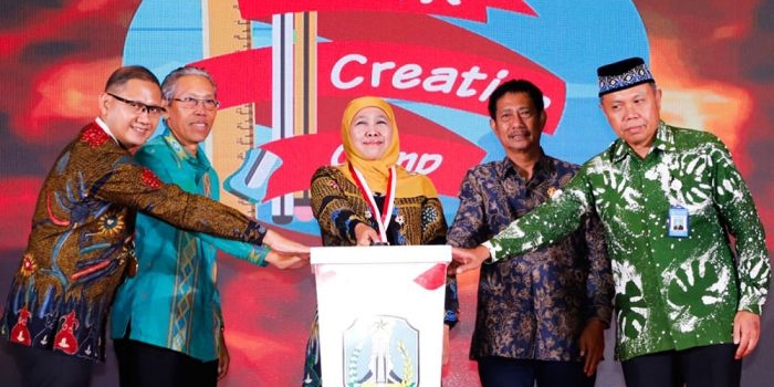 Penutupan Seleksi Lomba Guru dan Tenaga Kependidikan (GTK) Creative Camp (GCC) Batch-4 di Hotel Harris Surabaya, Selasa (28/11/2023).