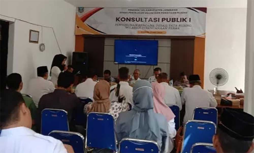 Acara Konsultasi Publik yang digelar DPUPR Kabupaten Jombang.