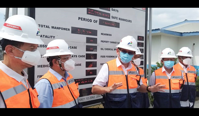 Dewan Komisaris PT Pertamina (Persero) Basuki Tjahaja Purnama (BTP) melakukan kunjungan kerja ke Proyek Pengembangan Lapangan Unitisasi Gas Jambaran - Tiung Biru (JTB).