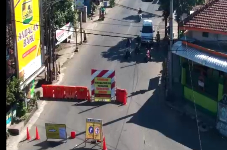 Salah satu titik yang terus dipantau, agar lalu lintas lancar. (Ist). 