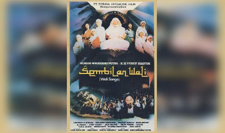 Poster film Sembilan Wali (Walisongo) yang melibatkan KHM Yusuf Hasyim. Foto: Wikipedia