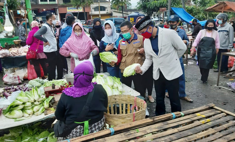 Susana Pasar Besar Batu di tengah pandemi Covid-19.