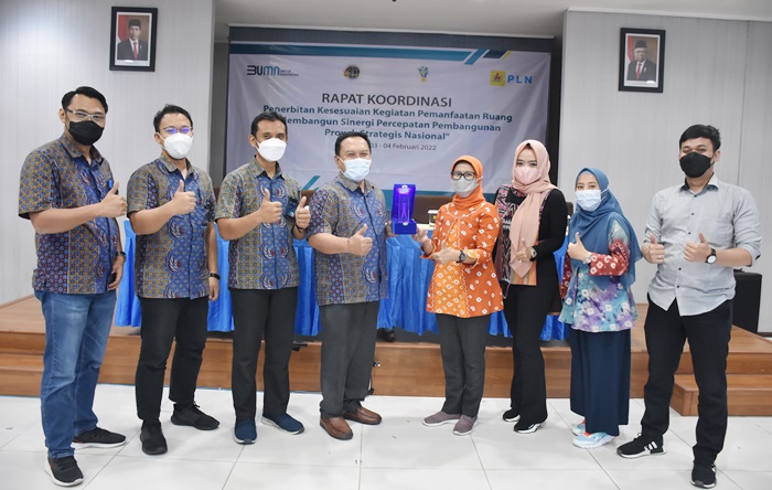 PLN dan Kementerian ATR/BPN dalam giat koordinasi awal Februari 2022.