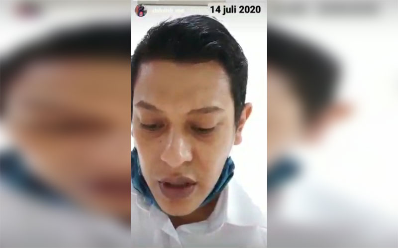 Wali Kota Kediri Abdullah Abu Bakar, mengumumkan penambahan pasien positif Covid-19 melalui story Instagramnya.