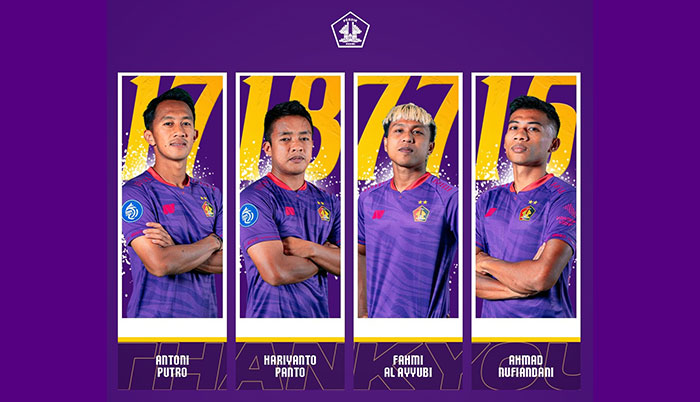 4 pemain yang akan dilepas Persik Kediri.