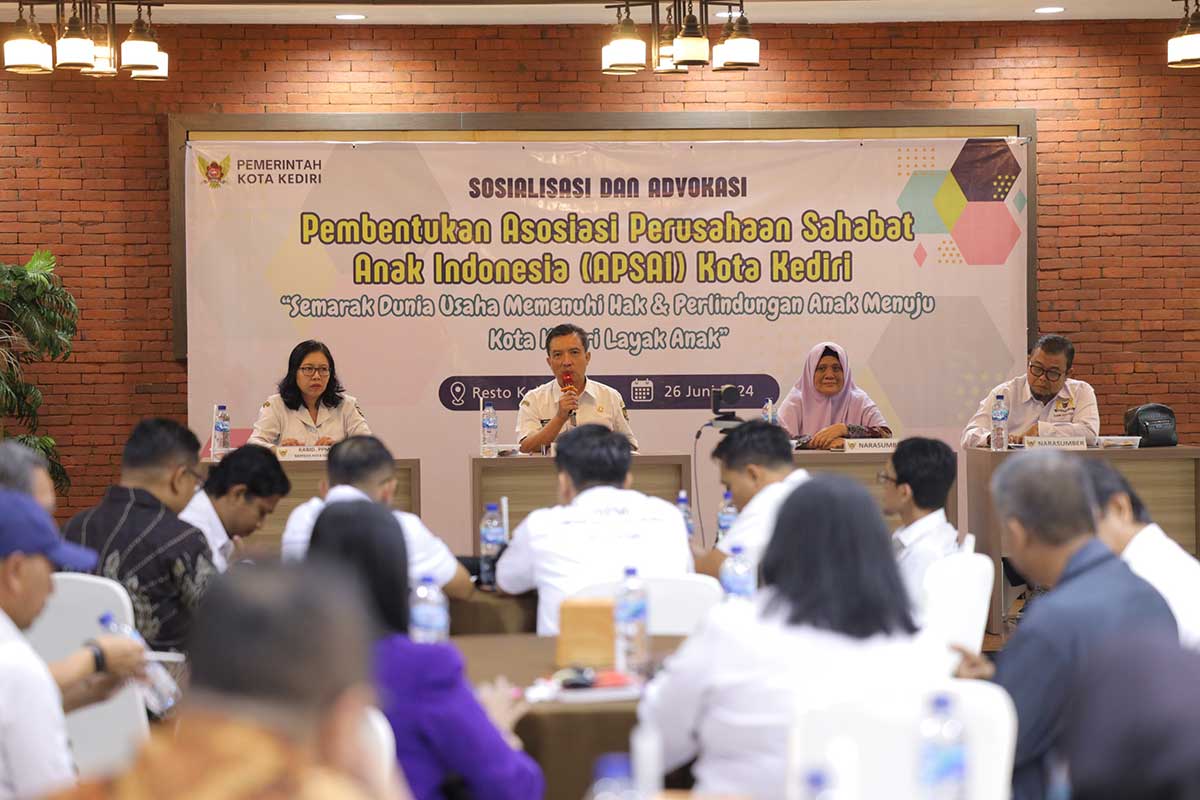 Sosialisasi dan advokasi pembentukan Asosiasi Perusahaan Sahabat Anak Indonesia (APSAI) Kota Kediri.