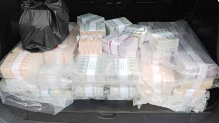 Uang yang berhasil diamankan petugas Polres Mojokerto Kota.