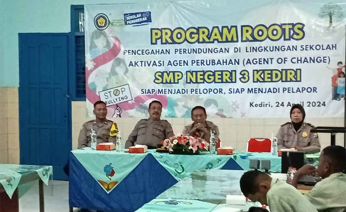 Cegah Perundungan di Sekolah, Polres Kediri Kota Giatkan Sosialisasi