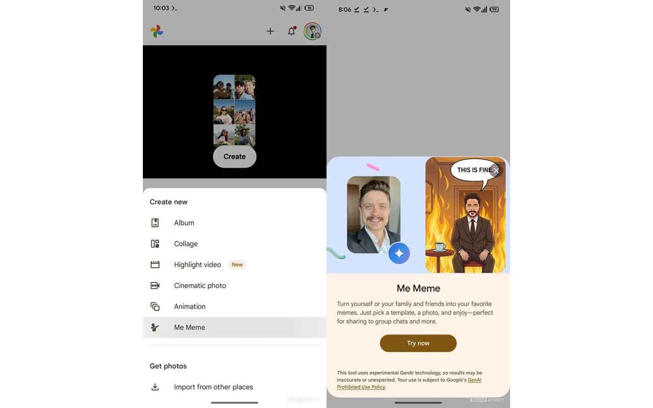 Fitur Me Meme Google Photos, Foto: Dok. Android Authority