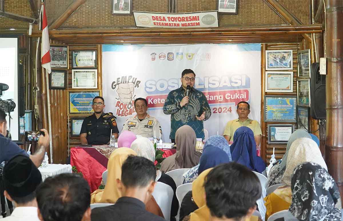 Bupati Kediri, Hanindhito Hinawan Pramana, saat memberi sambutan. Foto: Ist