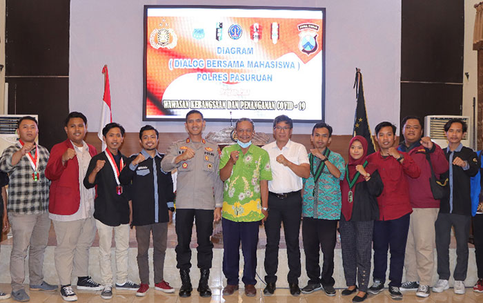 Bersama Mahasiswa, Polres Pasuruan Gelar Program Diagram