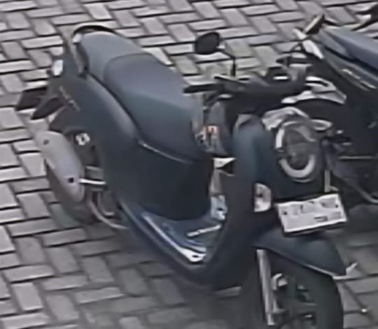 Motor korban yang raib digasak begal