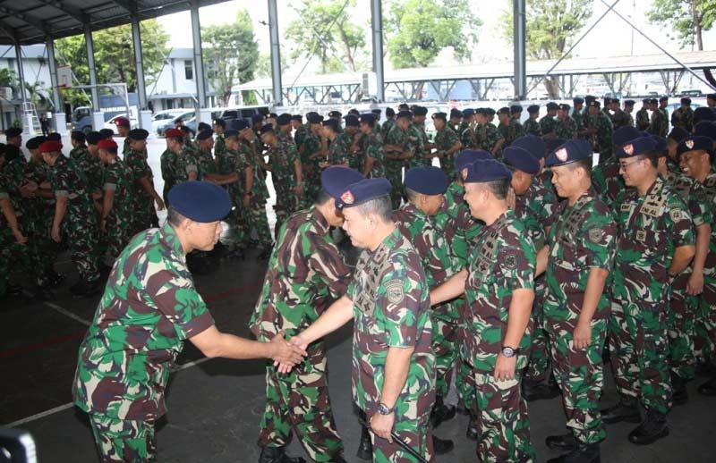 Koarmada II Gelar Apel Khusus dan Halal Bihalal