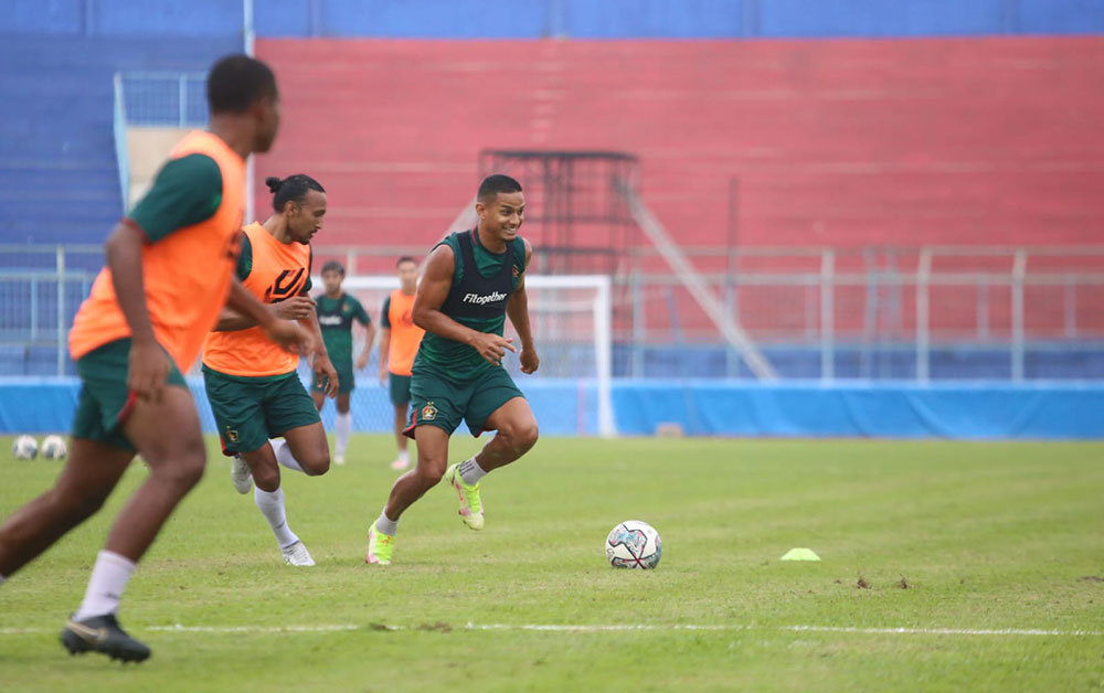 Skuat Persik Kediri sedang berlatih. Foto: Ist.