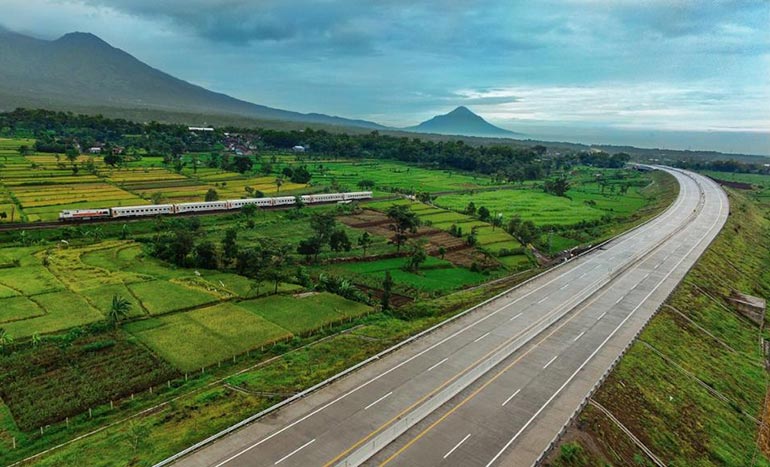 Salah satu ruas jalan tol aset PT. Jasa Marga.
