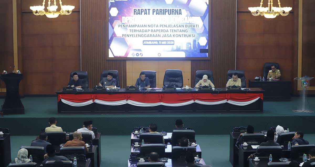 Rapat paripurna DPRD Jombang.