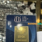Harga emas UBS di penghujung tahun 2025 terpantau semakin menguat. Foto: Sulthon/Bangsaonline.