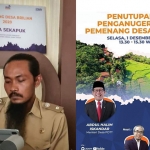 Kades Sekapuk Abdul Halim dan Menteri Desa PDTT RI Abdul Halim Iskandar ketika Penobatan Desa Sekapuk Juara 1 Desa Brilian se-Indonesia. (foto: ist)