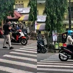 Suasana bagian depan SDN Jember Lor 1 di Jalan PB Sudirman usai peristiwa percobaan penculikan.