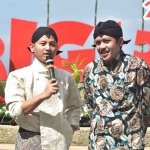 Bupati Trenggalek, Moch. Nur Arifin, bersama wakilnya, Syah Muhammad Natanegara.