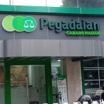 Kantor Pegadaian Cabang Madiun di Jalan HOS Cokro Aminoto, Kota Madiun.