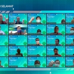 Suasana peluncuran aplikasi yang dilakukan secara virtual. (foto: ist)