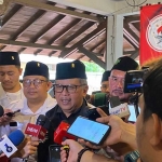 Sekretaris Jenderal PDI-P Hasto Kristiyanto saat menghadiri deklarasi ulama dan kiai kampung mendukung Ganjar-Mahfud di Cilandak, Jakarta Selatan, Jumat (12/1/2024). Foto: Kompas.com