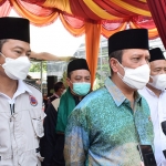 Kepala BNPT Komjen Boy Rafli didampingi Bupati Lamongan Yuhronur Efendi. (foto: ist)