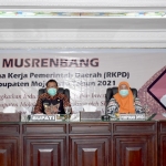 Bupati Pungkasiadi ketika memimpin Musrenbang refocusing anggaran. 