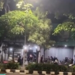Tangkapan layar video viral saat korban terjatuh usai mencoba menggagalkan aksi begal di Jl. Arjuno