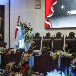 Wali Kota Malang saat memberi sambutan.