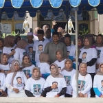 M. Syahrul Munir saat bertemu emak-emak di Desa Petis Benem, Kecamatan Duduksampeyan, Gresik. Foto: Ist
