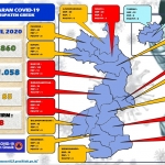 Peta sebaran Covid-19 di Kabupaten Gresik.