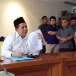 Fahri Hamzah saat protes pemecatan dirinya, beberapa saat lalu. foto: ilustrasi/merdeka.com