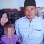 Korban Wardatun Thoyyibah (kiri) bersama suami dan anaknya. Foto: Ist

