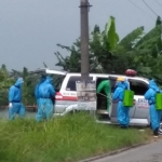 Proses pemakaman warga Bringkang, Kecamatan Menganti yang merupakan pasien Covid-19. foto: ist.