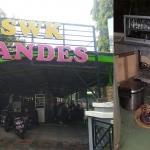 Sentra Wisata Kuliner Tandes dan lapak Sueb yang dibobol pencuri (foto kanan). 