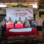 Konferensi pers Polres Bangkalan ungkap kasus hasil Operasi Pekat Semeru 2026