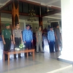 Suasana upacara bendera dalam rangka memperingati harlah Satpol-PP, Satlinmas dan Damkar.