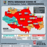 Peta sebaran kasud Covid-19 di Kabupaten Tuban per 29 Mei 2020.