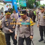 Kapolda Jatim, Irjen Pol Toni Harmanto, saat bertemu Bupati Jombang, Mundjidah Wahab. Foto: AAN AMRULLOH/BANGSAONLINE