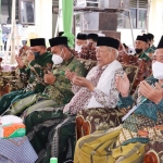 Bupati Gus Yani saat menghadari pembukaan Konfercab PCNU Gresik 2021. foto: SYUHUD/ BANGSAONLINE