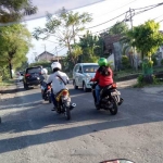 Ruas jalan di Pandaan yang kini telah diperbaiki. foto: HABIBI/ BANGSAONLINE