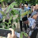 Penanaman pohon matoa dalam rangka memperingati HAB ke-80 Kemenag di Kota Pasuruan.