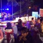 Pemerintah Kota Kediri saat menggelar refleksi prestasi 2015 di halaman balai Kota Kediri, Jumat (22/1) malam. foto: arif kurniawan/ BANGSAONLINE